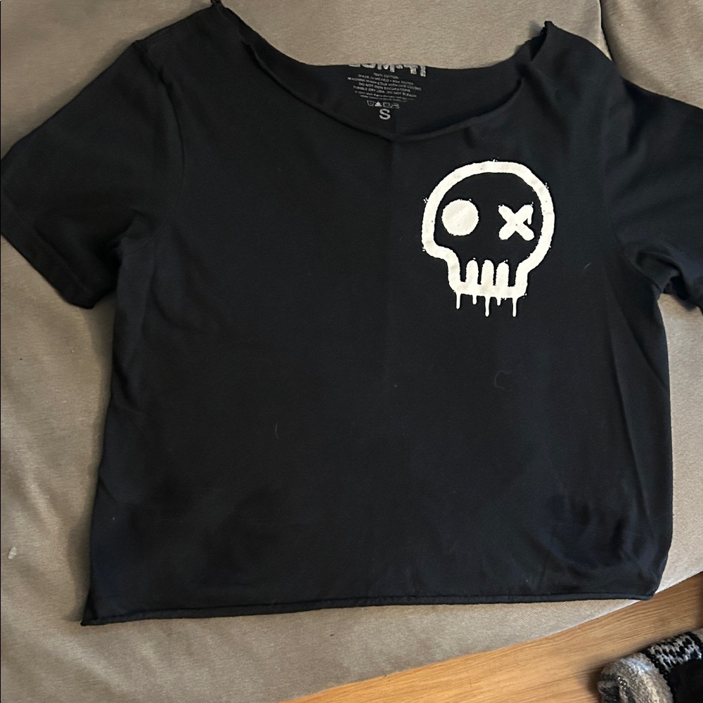 Black Sum 41 Skull Graphic T-Shirt